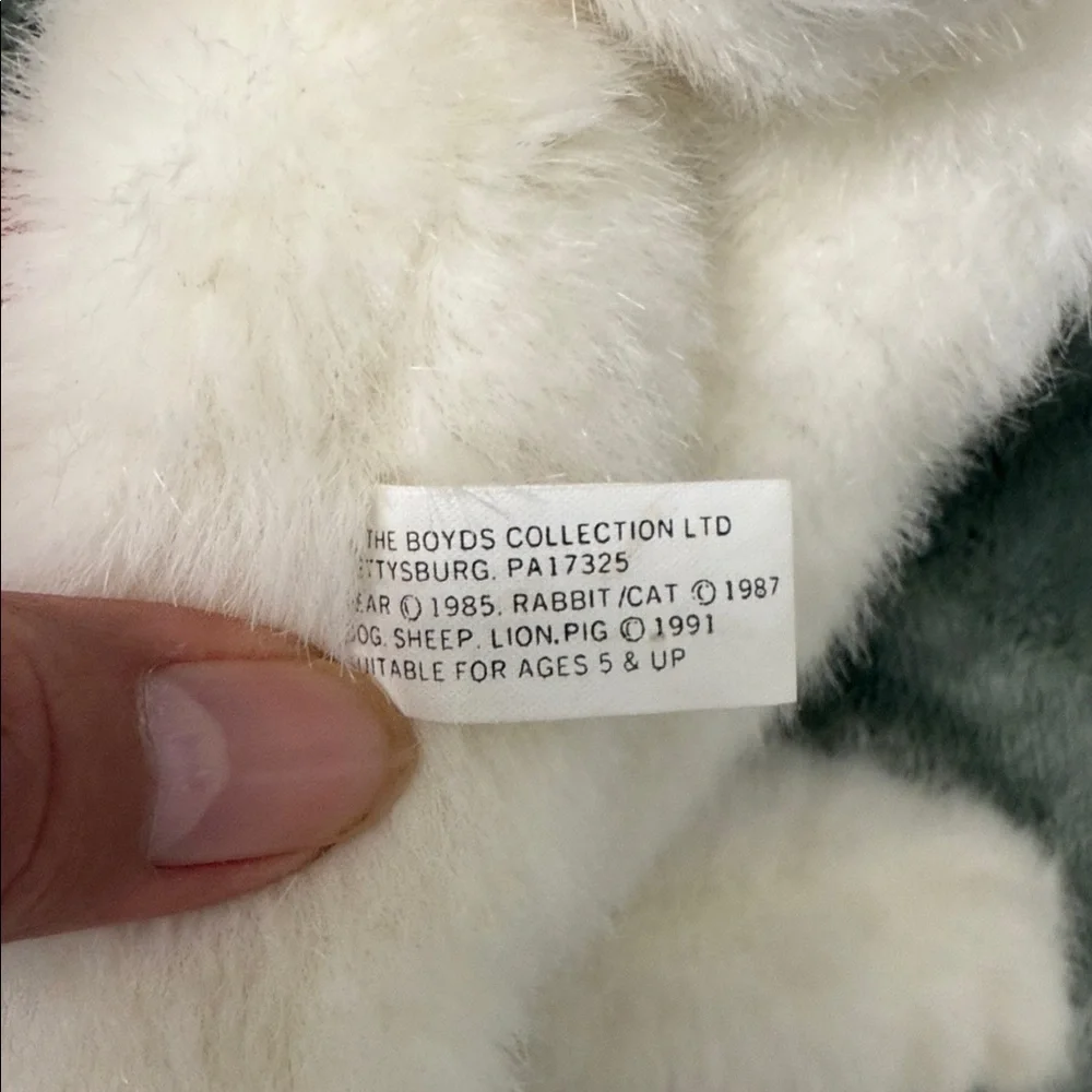 Plush White Bunny Toy